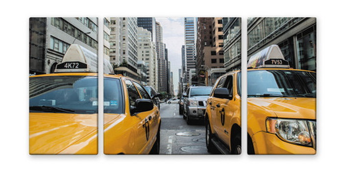 ȯCANVAS ART Х New York Yellow Cab ˥塼衼  M W600H300 3 US-1006 kar-4999353s1 1ܤβ 