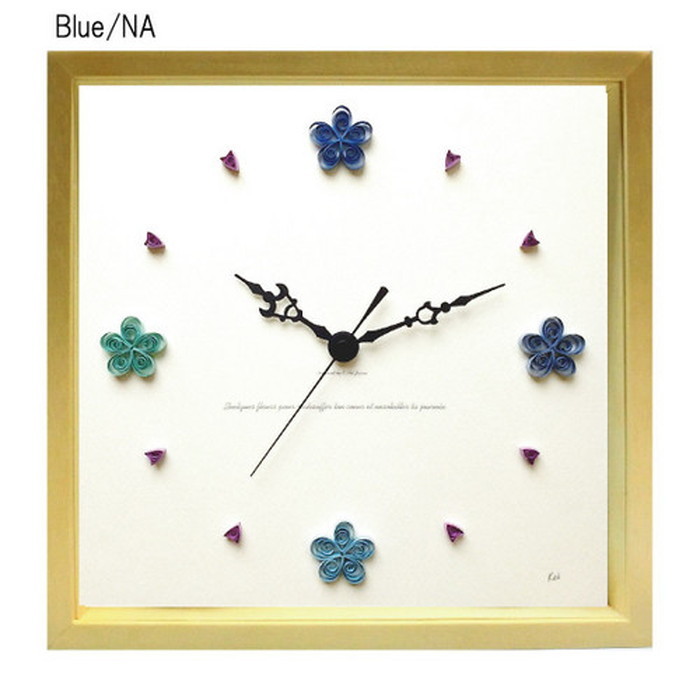 ȯ٥ȥե ڡѡ󥰳ݻ Paper Quiling Clock ե졼५顼ʥ Blue PQ-1001 ݾ kar-5093207s1 1ܤβ 