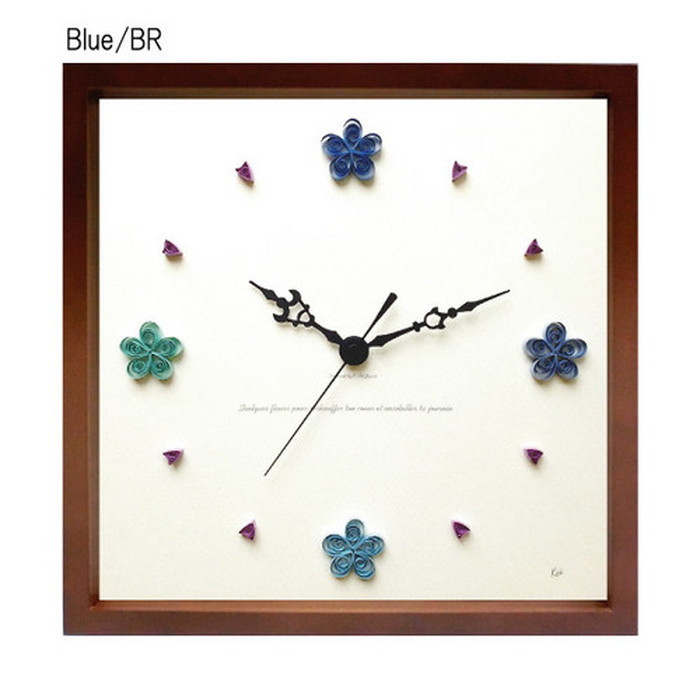 ȯ٥ȥե ڡѡ󥰳ݻ Paper Quiling Clock ֥饦 Blue PQ-1004 ݾ kar-5093207s2 1ܤβ 
