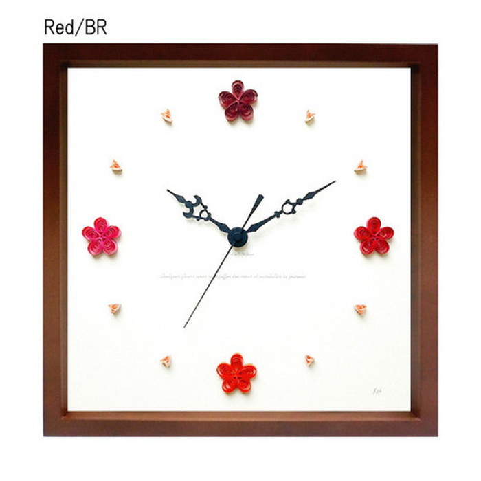 ȯ٥ȥե ڡѡ󥰳ݻ Paper Quiling Clock ֥饦 Red PQ-1005 ݾ kar-5093246s2 1ܤβ 
