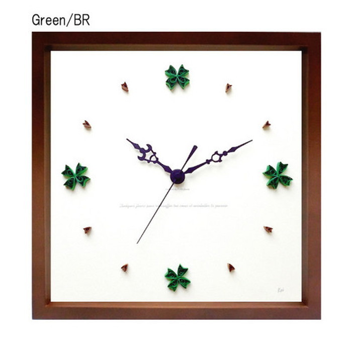 ȯ٥ȥե ڡѡ󥰳ݻ Paper Quiling Clock ֥饦 Green PQ-1006 ݾ kar-5093248s2 1ܤβ 