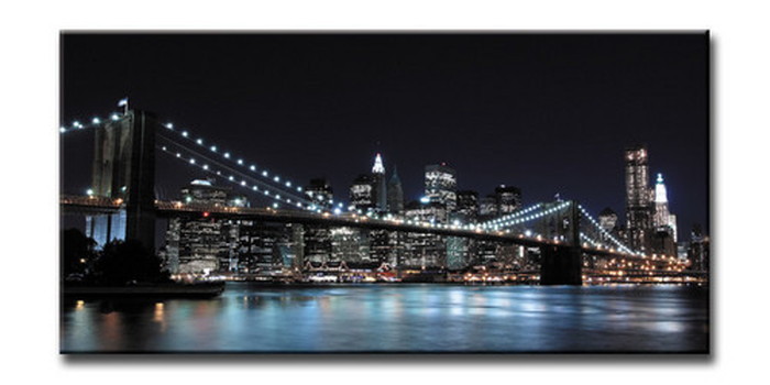 ȯCANVAS ART Х BrooklynBridge ֥å֥å L W1000H500D40mm US-6001 kar-6248409s1 1ܤβ 