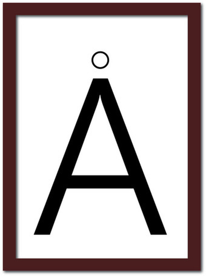 タイポグラフィー アート Typography7 TP-2007BR-A3 フレームカラー ブラウン サイズ A3 kar-7423148S8 アートパネル アートボード 壁紙