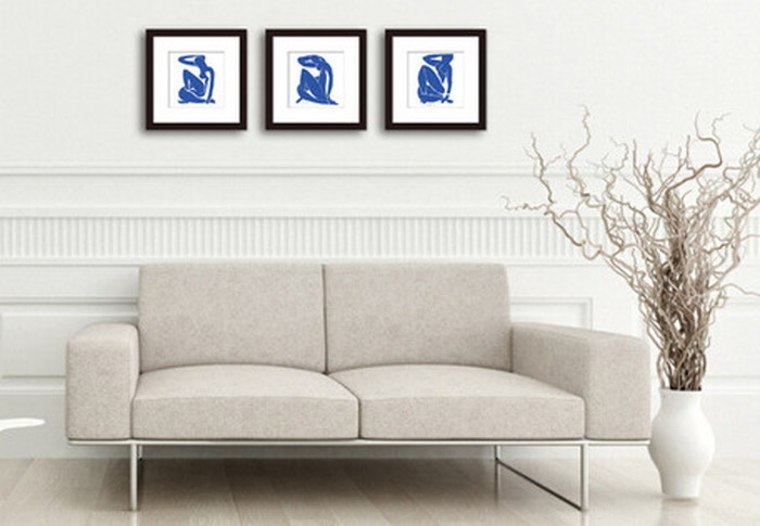 ȯ٥ꡦޥƥ Henri Matisse Nu bleuI Blue Nude1 HM-3003WH Lե졼५顼 ۥ磻 kar-7484887S10 2ܤβ 