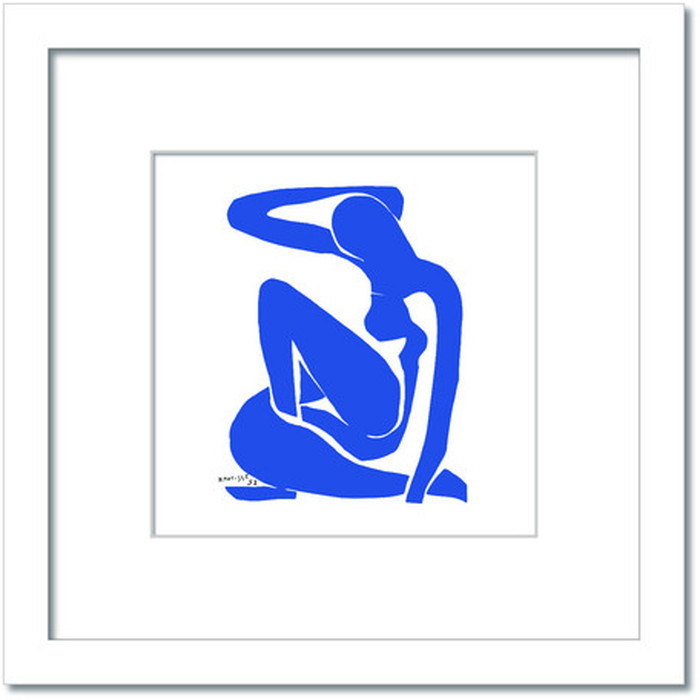 ȯ٥ꡦޥƥ Henri Matisse Nu bleuI Blue Nude1 HM-1003WH Sե졼५顼 ۥ磻 kar-7484887S2 1ܤβ 