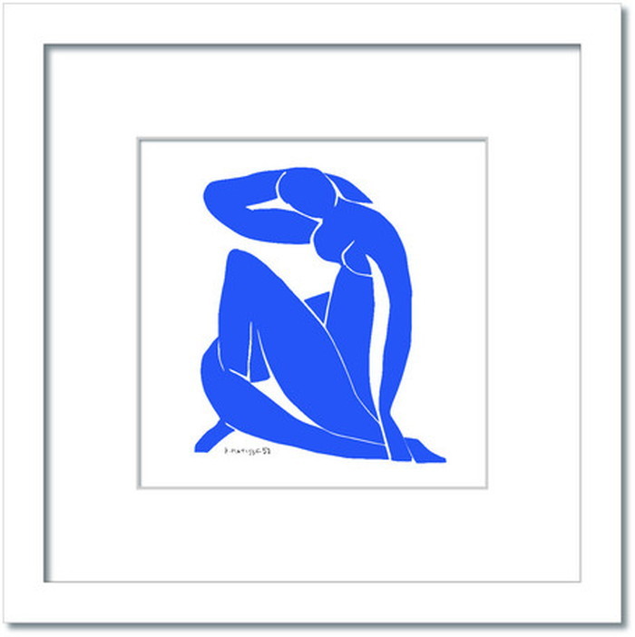 ȯ٥ꡦޥƥ Henri Matisse Nu bleuII Blue Nude2 HM-3004WH Lե졼५顼 ۥ磻 kar-7484899S10 1ܤβ 