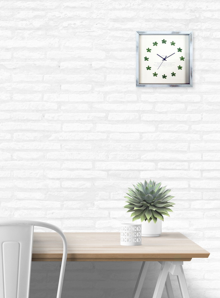 『当社発送』かわいいシュガーバインの掛時計 Sugarvine Clock  SV-1001 フレームカラー：アンティークホワイト 保証付 kar-9203259s1 2枚目の画像 