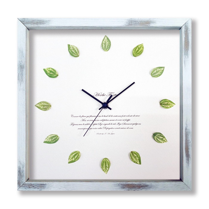 かわいいピレアの掛時計 Pilea Clock SV-2001 フレームカラー:アンティークホワイト kar-9284146s1 1枚目の画像