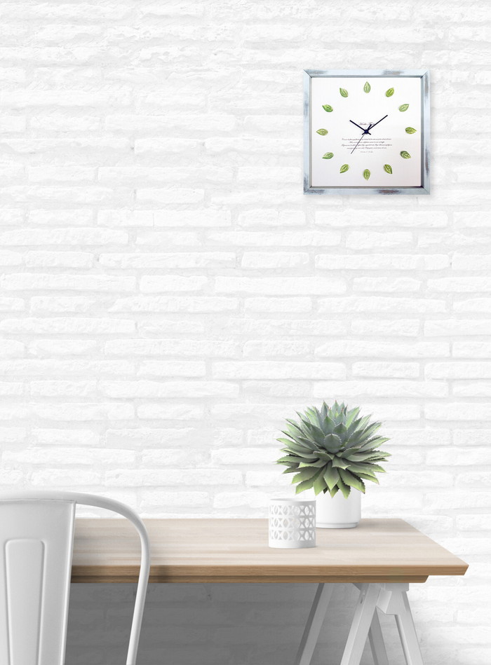 『当社発送』かわいいピレアの掛時計 Pilea Clock  SV-2001 フレームカラー：アンティークホワイト 保証付 kar-9284146s1 3枚目の画像 