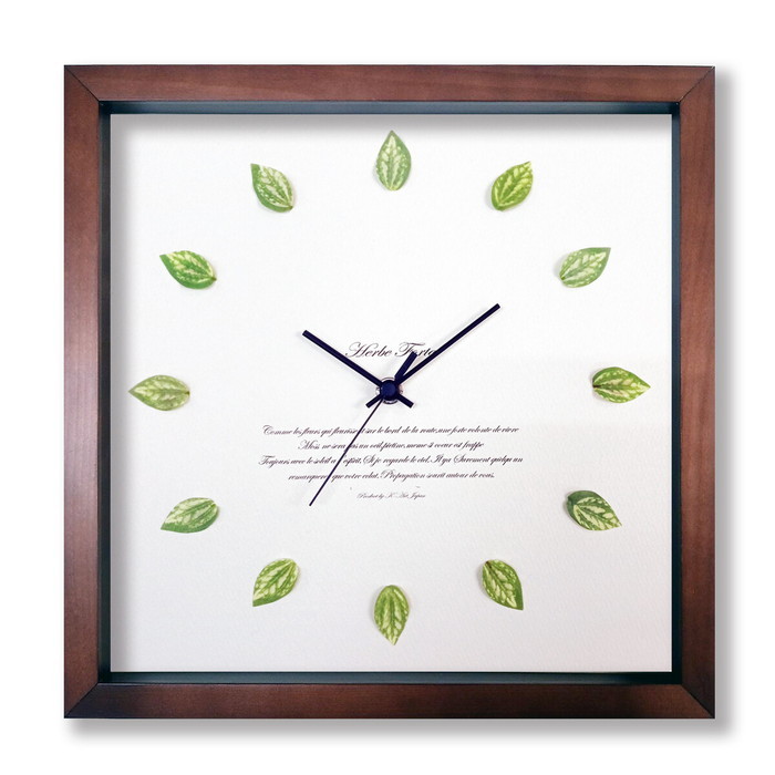 『当社発送』かわいいピレアの掛時計 Pilea Clock  SV-2003 フレームカラー：ブラウン 保証付 kar-9284146s3 1枚目の画像 