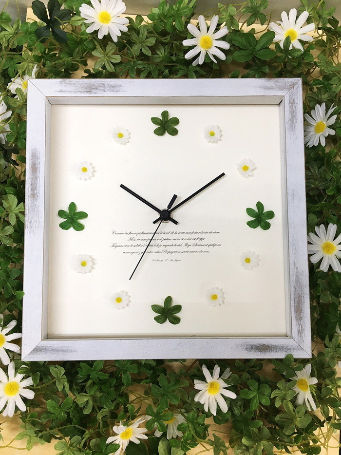 ȯٲ֤դäѤβİݻ LeafFlower Clock  LF-1001 ե졼५顼ƥۥ磻 ݾ kar-9486390s1 1ܤβ 