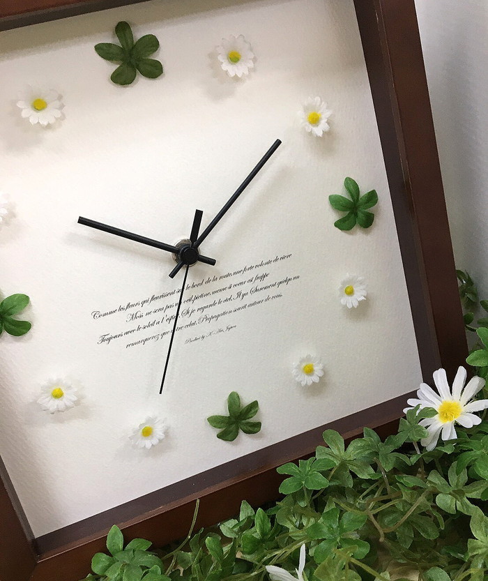 ȯٲ֤դäѤβİݻ LeafFlower Clock  LF-1001 ե졼५顼ƥۥ磻 ݾ kar-9486390s1 2ܤβ 
