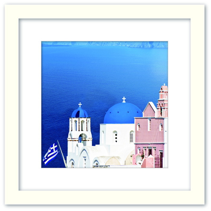 アートコレクション ホワイトアンドブルー 地中海 シリーズ WB-1005WH-M フレームカラー：ホワイト Mサイズ kar-9526127s5 1枚目の画像 