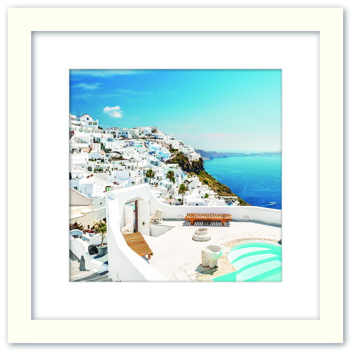 アートコレクション ホワイトアンドブルー 地中海 シリーズ WB-1006WH-S フレームカラー：ホワイト Sサイズ kar-9526258s1 1枚目の画像 