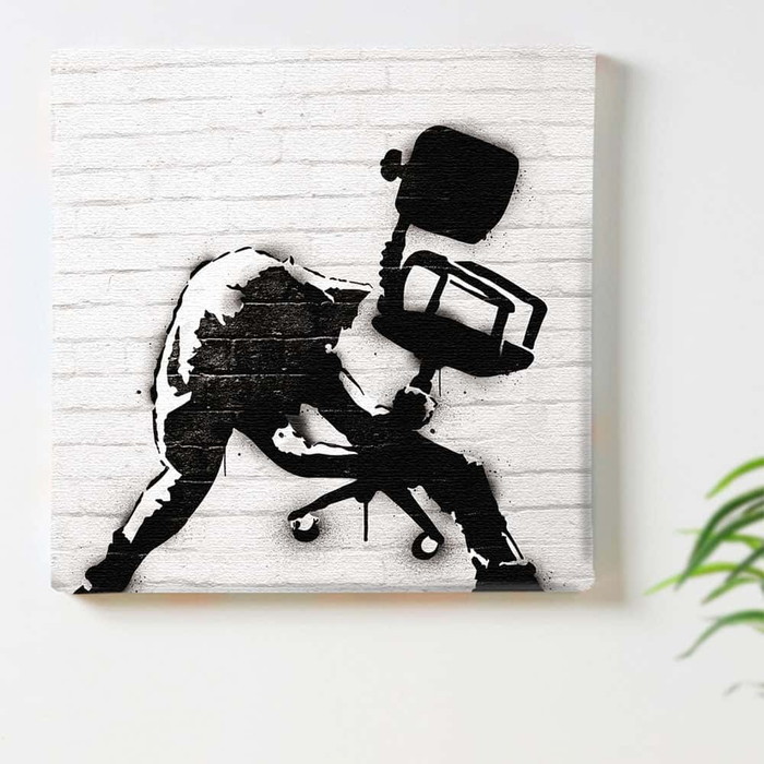 130٥Х󥯥 ǥ Banksy Design 饤 Υ bdld-1907-008 L 57cm57cm ȥѥͥ ե֥åѥͥ ȥܡ ƥꥢѥͥ ɳݤ  åԥդ lib-bdld-1907-008-l 2ܤβ 