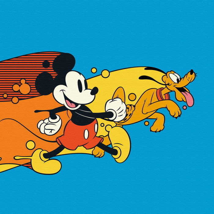 『130』ミッキーマウス IKEBANA 20×20×2.7cm 一輪挿し アートパネル ディズニー IKE-DSNY-2212-012 ラッピング付き lib-ike-dsny-2212-012 2枚目の画像 