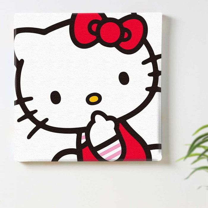 ハローキティ★いちごタワー額入り絵画2011年 サイン入り アート★サンリオ 楽天市場】キティちゃん 絵画 サンリオ キャラクター シルク