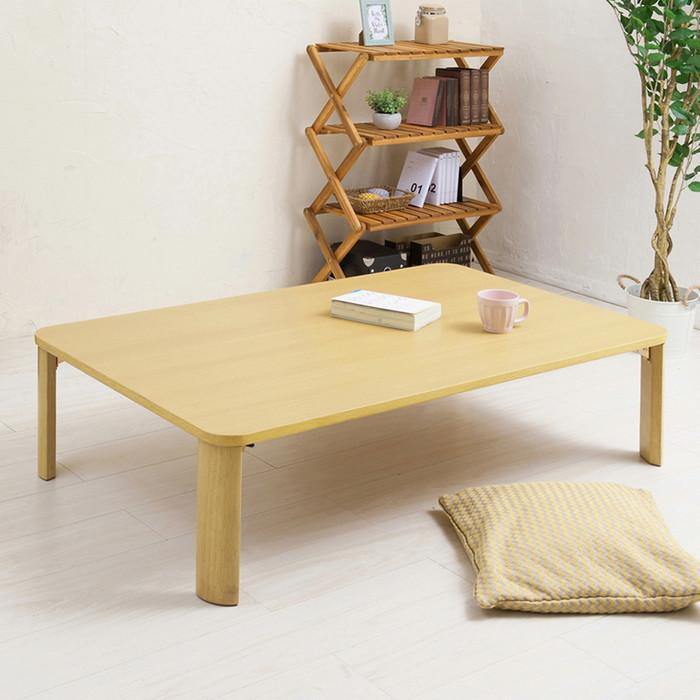 訳あり 折りたたみテーブル 座卓 120cm×80cm 木製 ナチュラル B02 座卓テーブル 長方形120×80cm 折れ脚 軽量 完成品
