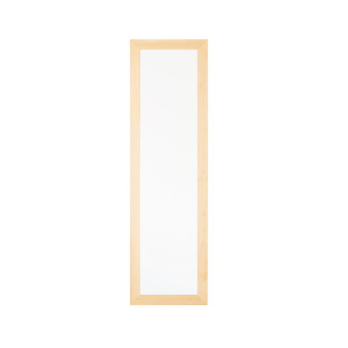 [サイズ]■商品サイズ幅500×奥行20×高さ1610mm■商品重量約6.5kg[素材]素材：天然木(ツガ材)・ミラー(3mm厚) 塗装：ウレタン塗装[カラー]ナチュラル、ブラウン、ホワイト[生産国]